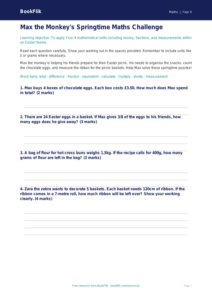 Free Easter Maths Assessment | Year 4 Core | BookFlik