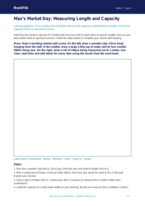 Free Measurement Drawing Sheet | Year 4 Core | BookFlik