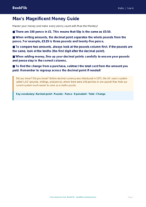 Free Money Poster | Year 4 Core | BookFlik
