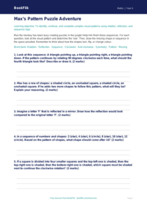 Free Non Verbal Reasoning Activity Sheet | Year 4 Core | BookFlik