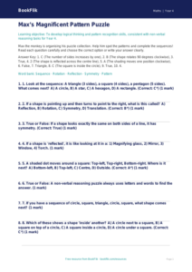 Free Non Verbal Reasoning Quiz | Year 4 Core | BookFlik