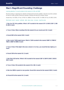 Free Rounding Quiz | Year 4 Core | BookFlik