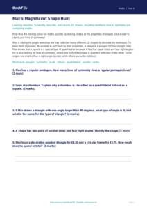 Free Shape Track Sheet | Year 4 Core | BookFlik