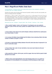 Free Statistics Quiz | Year 4 Greater Depth | BookFlik