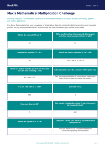 Free Times Tables Flashcards | Year 4 Greater Depth | BookFlik