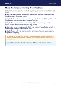 Free Word Problems Poster | Year 4 Core | BookFlik
