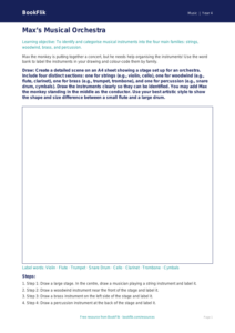 Free Instruments Drawing Sheet | Year 4 Core | BookFlik