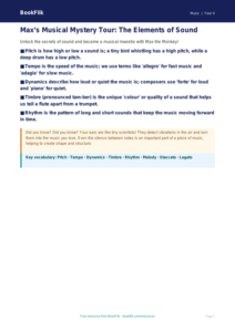 Free Musical Elements Poster | Year 4 Core | BookFlik