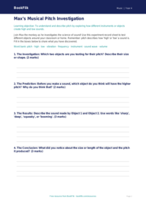Free Pitch Template | Year 4 Core | BookFlik