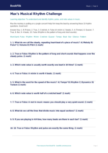 Free Rhythm Quiz | Year 4 Core | BookFlik