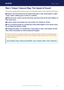 Free Tempo Poster | Year 4 Music Theory | BookFlik