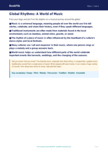 Free World Music Poster | Year 4 Core | BookFlik