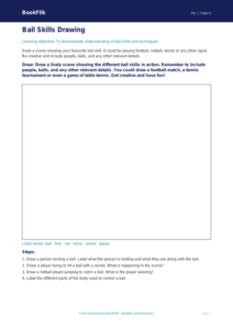 Free Ball Skills Drawing Sheet | Year 4 Core | BookFlik