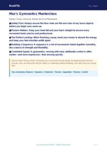 Free Gymnastics Poster | Year 4 Core | BookFlik