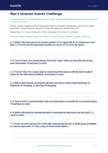Free Invasion Games Quiz | Year 4 Core | BookFlik