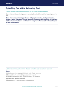 Free Swimming Drawing Sheet | Year 4 Core | BookFlik