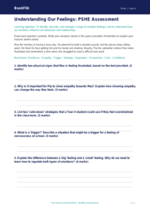 Free Feelings Assessment | Year 4 Core | BookFlik