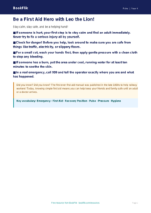 Free First Aid Poster | Year 4 Core | BookFlik