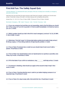 Free First Aid Quiz | Year 4 Core | BookFlik