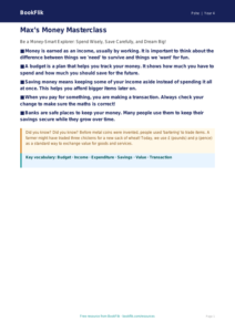 Free Money Poster | Year 4 Core | BookFlik