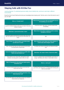Free Personal Safety Flashcards | Year 4 Core | BookFlik