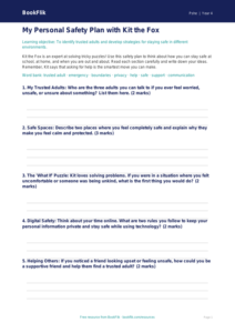 Free Personal Safety Worksheet | Year 4 PSHE | BookFlik