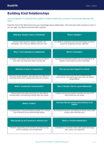 Free Relationships Flashcards | Year 4 Core | BookFlik