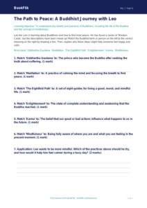 Free Buddhism Activity Sheet | Year 4 Core | BookFlik