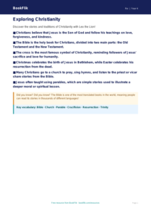 Free Christianity Poster | Year 4 Core | BookFlik