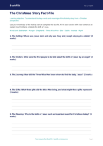 Free Christmas Template | Year 4 Core | BookFlik
