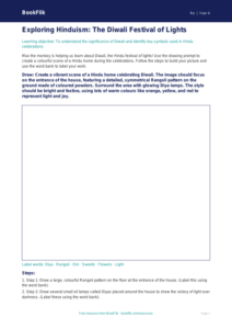 Free Hinduism Drawing Sheet | Year 4 Core | BookFlik
