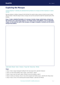 Free Islam Drawing Sheet | Year 4 Core | BookFlik