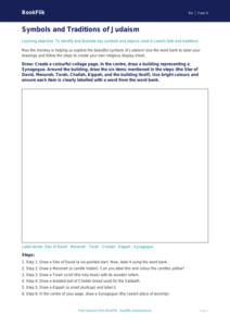 Free Judaism Drawing Sheet | Year 4 Core | BookFlik