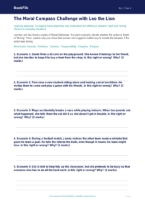 Free Moral Questions Activity Sheet | Year 4 Core | BookFlik