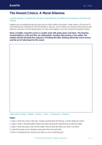 Free Moral Questions Drawing Sheet | Year 4 Core | BookFlik