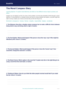 Free Moral Questions Template | Year 4 Core | BookFlik