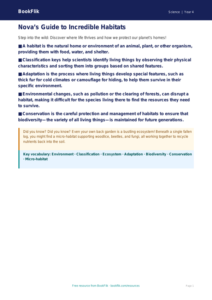 Free Habitats Poster | Year 4 Greater Depth | BookFlik
