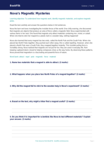 Free Magnets Comprehension | Year 4 Core | BookFlik