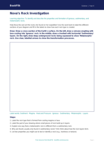 Free Rocks Drawing Sheet | Year 4 Core | BookFlik