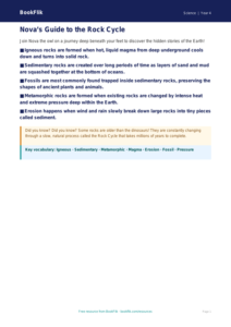 Free Rocks Poster | Year 4 Science Worksheet | BookFlik