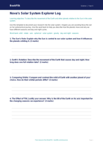 Free Space Template | Year 4 Greater Depth | BookFlik