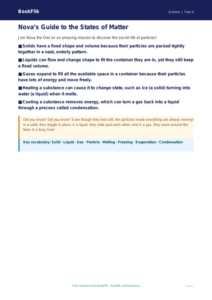 Free States Of Matter Poster | Year 4 Core | BookFlik