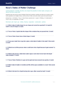 Free States Of Matter Quiz | Year 4 Core | BookFlik