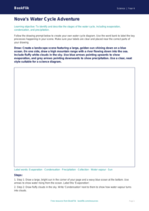 Free Water Cycle Drawing Sheet | Year 4 Core | BookFlik