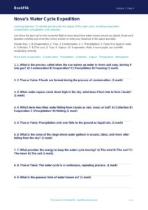 Free Water Cycle Quiz | Year 4 Greater Depth | BookFlik