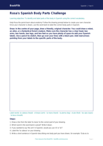 Free Body Parts Drawing Sheet | Year 4 Core | BookFlik