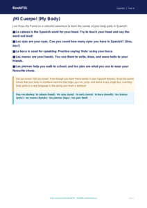 Free Body Parts Poster | Year 4 Core | BookFlik