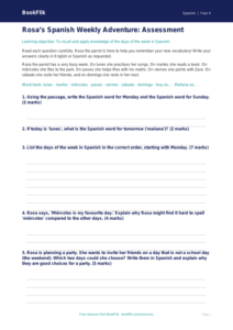 Free Days Of The Week Assessment | Year 4 Core | BookFlik