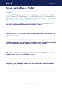 Free Numbers Activity Sheet | Year 4 Core | BookFlik