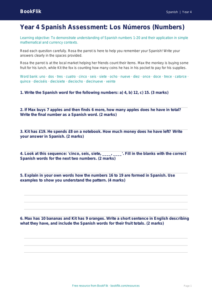 Free Numbers Assessment | Year 4 Core | BookFlik